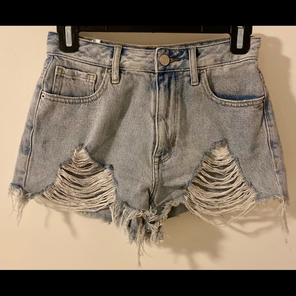 pacsun blue jean shorts